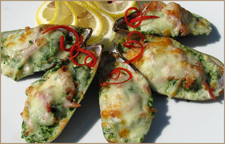 Запеченные мидии Запеченные мидии