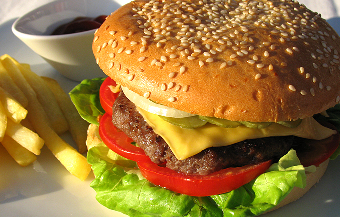 Чизбургер с говядиной Чизбургер с говядиной