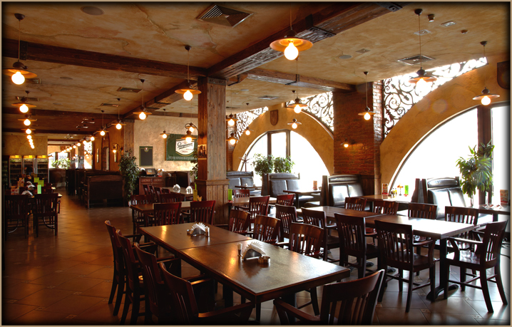 Burgermeister beer restaurant in the center of Moscow Burgermeister