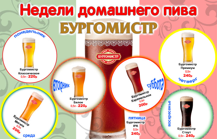 Недели домашнего пива Бургомистр Недели домашнего пива Бургомистр