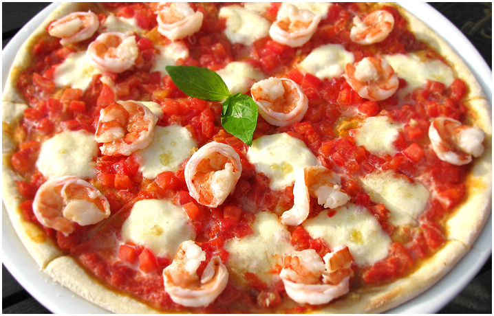 Пицца Буффало с креветками Пицца Буффало с креветками